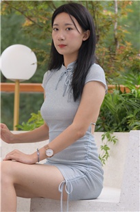 蓝裙美女MJ2824