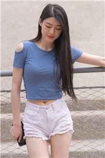 白色热裤美女MJ3469