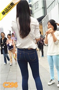 深蓝色紧身牛仔裤妹妹第二季[931M] 编号：C296