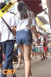 高挑极品牛仔热裤少女待开发[553M] 编号：C757