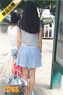 清新淡蓝裙子学妹[394M] 编号：C765