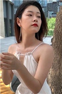 性感白裤美女MJ3356