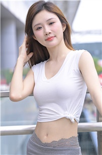 灰色紧身裤气质小美女3A8193[4.59G]