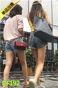 时尚牛仔热裤女孩的极品长腿DF192[846M]