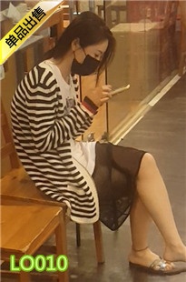 坐在椅子上的口罩妹子LO010[148M]